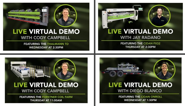 cidan live demos of machines